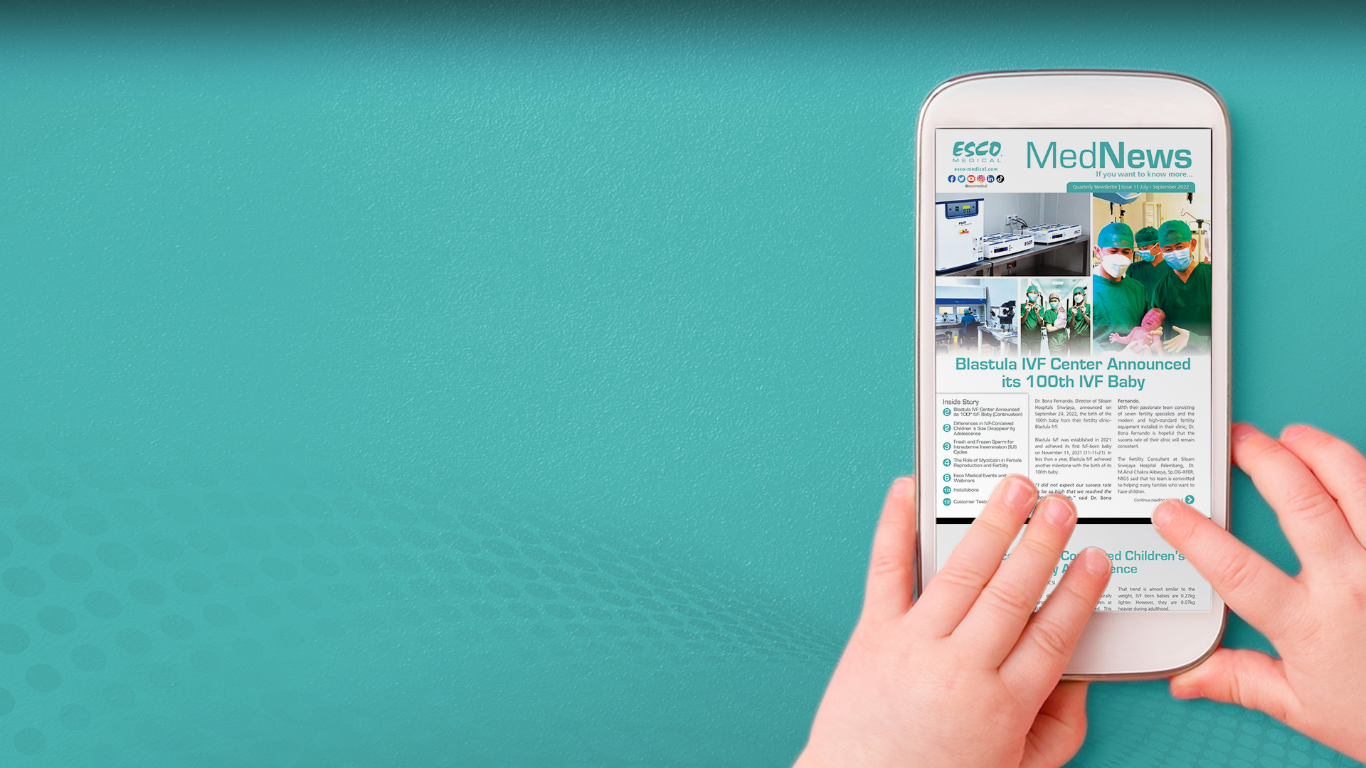 Esco Medical Newsletter (JulySeptember 2022)